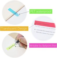 Notes autocollantes personnalisées claires, rondes et transparentes
