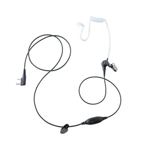 Single Wire Two Way Radio Earpiece K-type Walkie Talkie Eartip Transparent Acoustic Tube