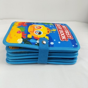 Mondo del mare di 10 pagine Montessori giocattoli educativi per bambini tessuto libro tranquillo libro mondo subacqueo libro di feltro animali occupato per i più piccoli - Product Image 4