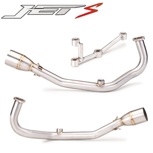 Kit d'échappement complet SYM JETS <span class=keywords><strong>125</strong></span>, silencieux, tuyau de liaison intermédiaire en acier inoxydable pour SYM JETS <span class=keywords><strong>125</strong></span> - Product Image 4