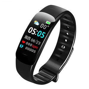 Binger – Bracelet connecté étanche IP67, moniteur de fréquence cardiaque pour hommes et femmes, bracelet en Silicone, moniteur d'activité physique Bluetooth - Product Image 2