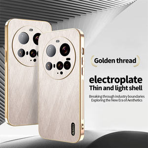 Étui de téléphone portable en cuir texturé soie dorée pour Xiaomi Poco <span class=keywords><strong>M8</strong></span> Pro/<span class=keywords><strong>M8</strong></span>/M7/F8 Ultra/F7/X7 Pro, coque antichoc - Product Image 2