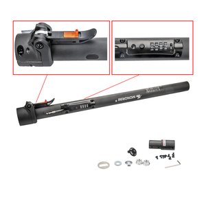 Jeu de poteaux <span class=keywords><strong>Monorim</strong></span> avec verrouillage pour Xiaomi <span class=keywords><strong>M365</strong></span>/Pro/Pro2/1S Scooter à verrouillage avant Style vélo colonne pliante Scooter pièces de rechange - Product Image 2