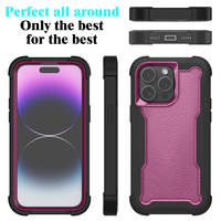 Vente en gros Heavy Duty Armor Robot Defender Case pour iPhone 15 Series 360 ° Full-Body Protection Case