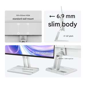 Moniteur d'ordinateur 23,8 pouces FHD 144Hz IPS WLED, 99% SRGB, protection des yeux, écran de jeu avec haut-parleurs intégrés pour une utilisation professionnelle sur ordinateur de bureau - Product Image 4