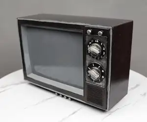 Logam Vintage TV Mesin Tik Model Radio Logam Besi Kerajinan Model Alat Peraga Fotografi Bar Kedai Kopi Logam Dalam Ruangan Dekorasi Rumah