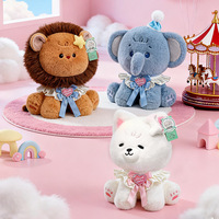Peluche anti-stress brodée animaux marins, super douce, finition brillante, rembourrée en coton PP, cadeau idéal pour les petites princesses - Meilleure vente