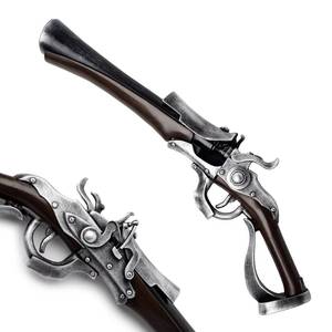 Réplique de pistolet de chasseur en fibre de verre MS Bloodborne, jouet, arme, accessoire - Product Image 1