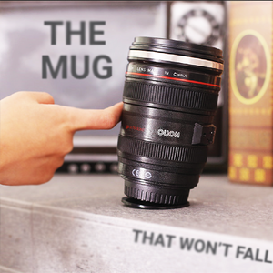 13.5oz isolé caméra lentille tasse à café en acier inoxydable lentille tasse Thermos - Product Image 6