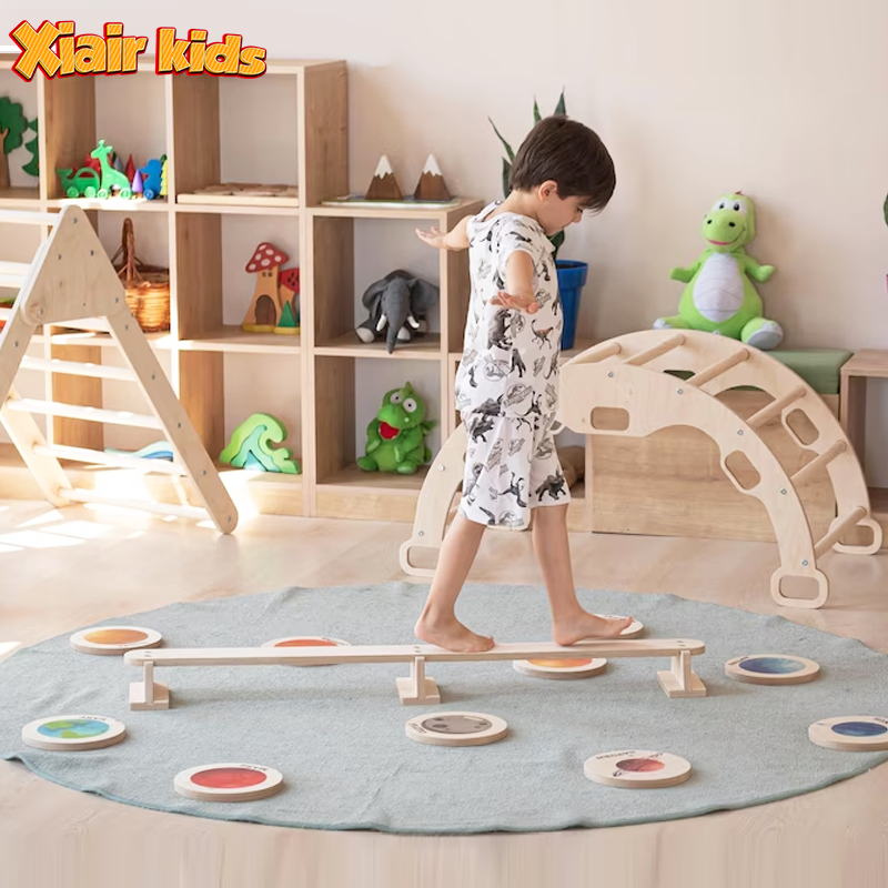 Xiair Wooden Montessori Baby Balancing Stepping