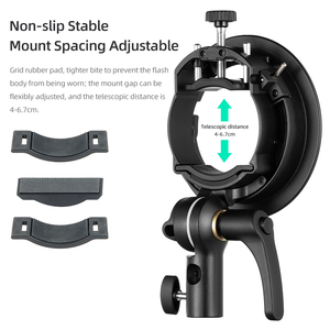 Support de fixation <span class=keywords><strong>Godox</strong></span> S2 Bowens Mount S-type pour flashs <span class=keywords><strong>Godox</strong></span> V1 <span class=keywords><strong>V860II</strong></span> AD200 AD400PRO AD600Pro, snoot et boîte à lumière - Product Image 4