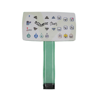 Interrupteurs à membrane LGF Lighting à éclairage uniforme, panneau étanche, bouton tactile, support adhésif 3M, options de câblage personnalisées pour