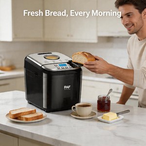 Máquina para Hacer <span class=keywords><strong>Pan</strong></span> Totalmente Automática YC-51, Capacidad de 1.5L, 550W, Acero Inoxidable, Amasadora y Fermentadora con Temporizador para el Hogar - Product Image 5
