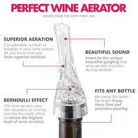 Aérateur transparent de qualité alimentaire pour le vin verseur d'aération de bouteille 3 en 1 et bec de carafe améliorant le goût aérateur de vin rouge acrylique