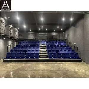 Premium dilipat VIP digunakan kualitas tinggi kain Tempat duduk grosir teleskopik Platform kursi dapat ditarik Bleacher Grandstand