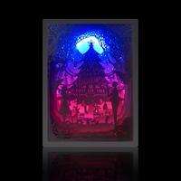 Veilleuse 3D Sculpture sur papier Cadeaux créatifs personnalisés Veilleuse Sculpture sur papier Lampes