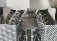 Nouvelle Ligne de Production de Produits avec Peseuse Multi-têtes, Alimentateur à Vis en Acier Inoxydable, pour Sachets Alimentaires Collants Étanche, Sacs, Boîtes et Emballages en Bois