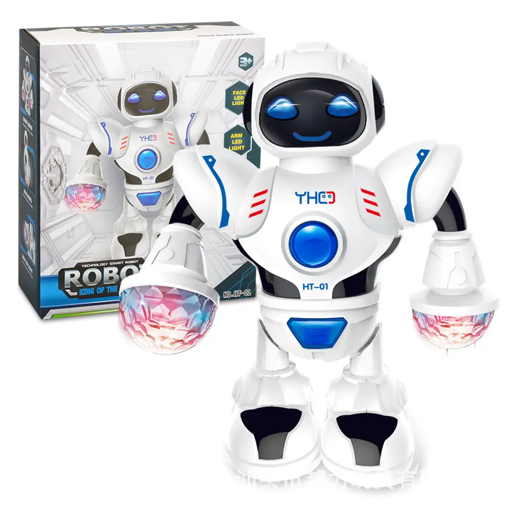 2023 New Robot Toys With Light And Music Intelligent Educational Battery Operated Electric Smart Walking Dancing Robots Toys