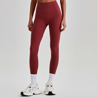 Leggings de yoga taille haute pour femme, effet seconde peau, séchage rapide, en Spandex/Nylon, longueur intégrale, effet push-up, vêtements de sport ODM
