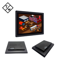Monitor LCD LED Industrial de 17 Pulgadas con Pantalla Táctil Capacitiva de 10 Puntos, Interfaz USB, Resolución 1280x1024, Relación de Aspecto 5:4