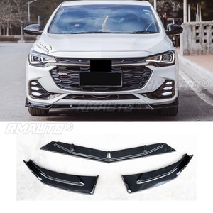 <b>Car</b> Front Bumper Lip <b>Diffuser</b> Spoiler Glossy Black Modification Part <b>for</b> Chevrolet Monza RS 2017-2021 Bumper Protector Body Kit - Product Image 1