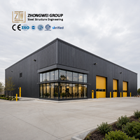 Almacén de Estructura de Acero Moderna ZW - Almacén Industrial Prefabricado Confiable con Certificación ISO 9001 y Garantía de Más de 5 Años