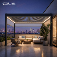 Pergola à lames orientables en aluminium sur mesure pour les entrepreneurs en bâtiment et en construction, terrasse, jardin, protection solaire