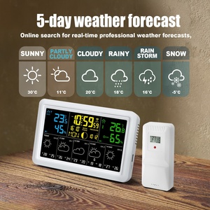 <span class=keywords><strong>Station</strong></span> météo intelligente WiFi Tuya 5107-2 <span class=keywords><strong>avec</strong></span> surveillance à distance via application et affichage des prévisions de température et d'humidité en temps réel - Product Image 6