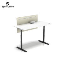 Escritorio Eléctrico Ajustable en Altura SpaceUnited, Escritorio Motorizado para Trabajar Sentado o De Pie, Reductor de Velocidad Silencioso, Memoria Inteligente, Ergonómico