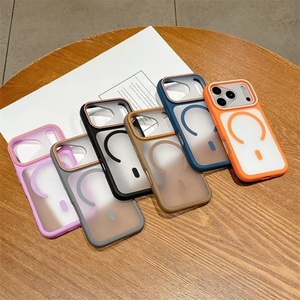 Funda Magnética Transparente Esmerilada de Alta Calidad, Material TPU+PC, Agradable al Tacto, para <span class=keywords><strong>iPhone</strong></span> 18 17 16 15 14 13 12 - Product Image 2