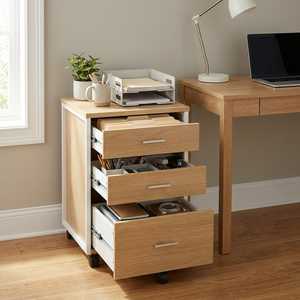 Gabinete <span class=keywords><strong>de</strong></span> Almacenamiento Móvil con Ruedas y Cajones Personalizables para la Organización del Hogar y la <span class=keywords><strong>Oficina</strong></span> - Product Image 2