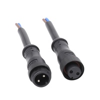Projet d'éclairage solaire faisceau de câbles étanche Moled M16 connecteur en métal pré-câblé mâle femelle 2 ~ 6PIN connecteur LED IP65