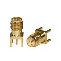 Connecteur RF RP-SMA-KE RP SMA Femelle Jack PCB Mount RF Coaxial Connecteur