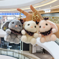 Adorable petite peluche lapin, poupée créative, porte-clés lapin, pendentif pour sac