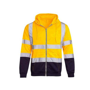 Sweat à capuche de haute qualité pour la course à pied Logo personnalisé sweats à capuche de sécurité réfléchissants à manches longues pour vêtements de sécurité réfléchissants - Product Image 4