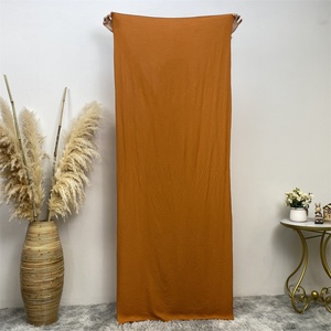 1956 #   10 Couleurs Jilbab Islamique en Crêpe Plissé, Hijab, Châle, Foulard et Long Khimar de Couleur Unie pour Femmes Musulmanes Aïd - Product Image 3