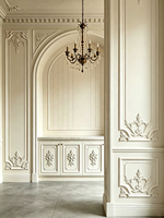 Buffet vintage en bois massif, armoire rustique avec détails sculptés à la main, finition antique blanche, design artisanal pour cuisine et salle à manger