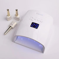 Lampe à ongles pas cher rechargeable avec poignée lumière rouge Gel laque sèche lumière uv pour ongles sans fil 48w lampe uv led pour ongles