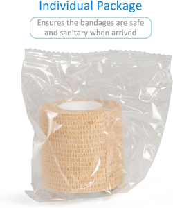 Bandage auto-adhésif élastique SR pour usage vétérinaire et sportif, certifié CE, 10cmx4.5m, dispositif <span class=keywords><strong>médical</strong></span> de classe I, désinfection EOS - Product Image 6