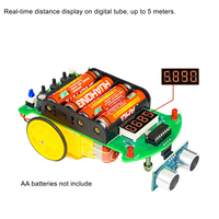 Kit de Coche Ultrasónico para Evitar Obstáculos OKYN-Y2350 con Pantalla LED para Aprender a Programar