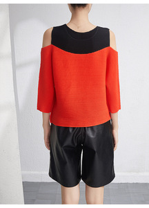 เสื้อผู้หญิงสไตล์วินเทจลายดอกไม้ จีบระบาย ทรงหลวม สไตล์เกาหลี ใส่สบาย ไม่ยับง่าย เป็นมิตรต่อสิ่งแวดล้อม เหมาะสำหรับฤดูร้อน - Product Image 3