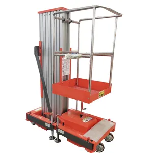 Electric Aluminum Alloy Lift Vertical Platform Lift Single Mast Aerial Work Platform Manlift