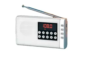 Portable Mini usb fm radio recorder Speaker Music MP3 Player with AUX Input USB Disk TF Card