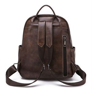 Free Sample wholesale designer black college cute women leather <b>school</b> <b>backpack</b> fashion - Product Image 6