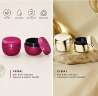 Pot de crème cosmétique de luxe 5ml 10ml sans BPA, anti-fuite, pour soins de la peau et crème contour des yeux, avec logo personnalisé, haute qualité