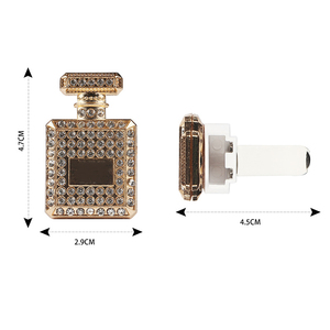 Diamond Perfume Bottle Decor for Car Air <strong>Vent</strong> <strong>Clip</strong> Air Freshener in Auto Interior Decoration Car Aroma <strong>Diffuser</strong> Car Accessories - Product Image 2