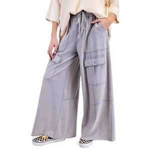 Salopette Casual da Donna Primavera-Estate <span class=keywords><strong>con</strong></span> Patchwork, Vita Alta, Vestibilità Ampia, Tasche Grandi, Pantaloni Dritti a Tutta Lunghezza - Product Image 5