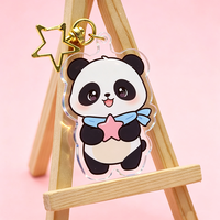 Porte-clés léger personnalisé en acrylique, motif dessin animé mignon, étanche, avec impression UV, idéal pour les filles