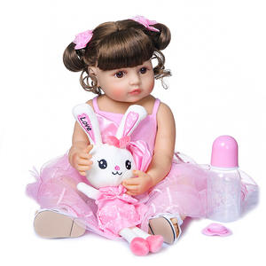 Precio barato Reborn Dolls 55 Cm Lovely Reborn Baby Dolls Todo el cuerpo <span class=keywords><strong>Silicona</strong></span> Realista Simulación Girl Reborn Doll Toys - Product Image 5