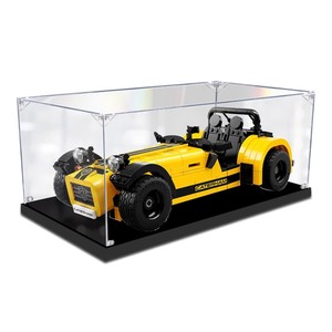 Boîte de présentation en acrylique pour voiture classique <span class=keywords><strong>Caterham</strong></span> 21307, rangement pour artisanat, couvercle transparent anti-poussière, sans impression de logo - Product Image 5